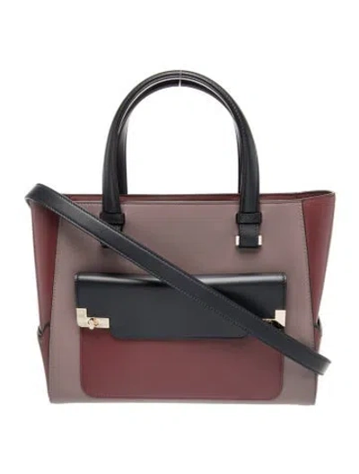 Pre-owned Lancel Leather Top Handle Bag In Gray