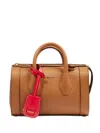 Lancel Leather Top-handle Tote Bag In Brown