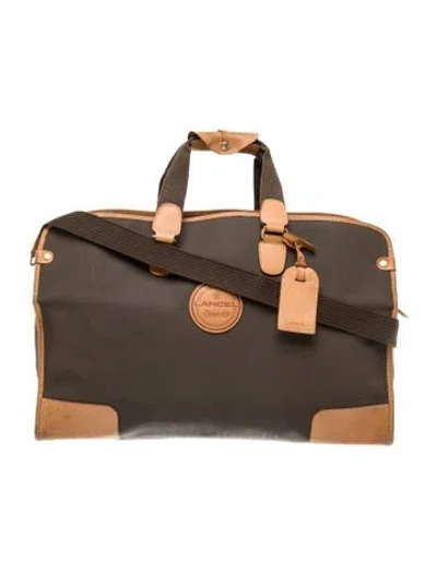 Pre-owned Lancel Leather Weekender Bag In Multi