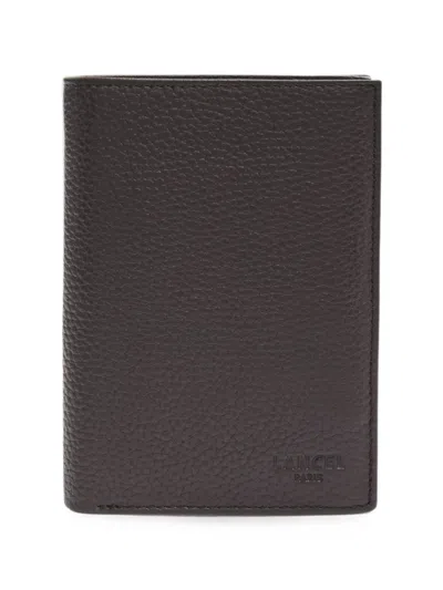 Lancel Leon Grained-leather Wallet In Black