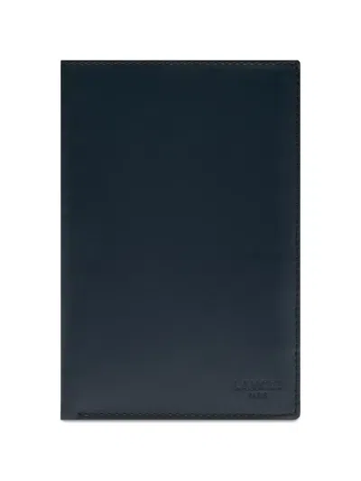 Lancel Leon Smooth Leather Wallet In Blue