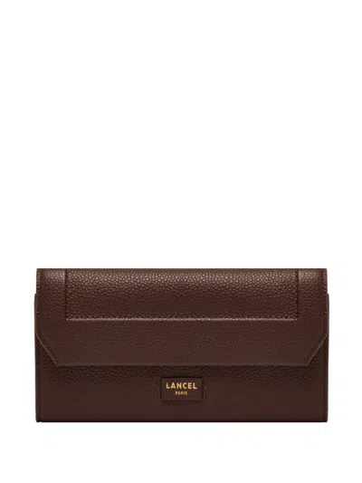 Lancel Logo-detail Leather Wallet In Brown