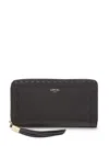 Lancel Zipped Continental Wallet In Black