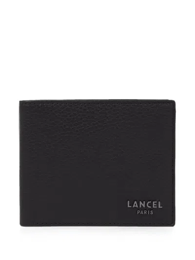 Lancel Logo-print Bifold Wallet In Black