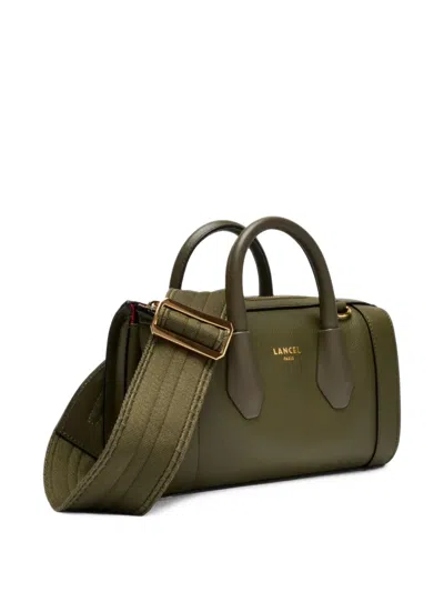 Lancel Logo-print Leather Mini Bag In Green