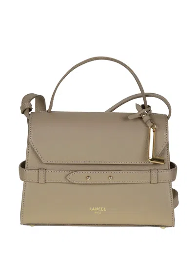 Lancel Logo-print Leather Tote Bag In Brown