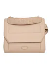 Lancel Sac Rabat M Medium Textured Calfskin Shoulder Bag In Neutral