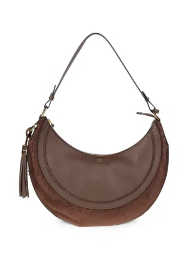 Lancel M Tassel-detail Leather Shoulder Bag In Brown