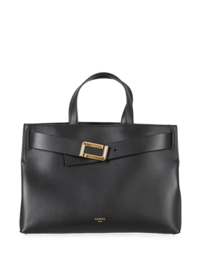 Lancel Medium Angele Buckle-detail Handbag In Black
