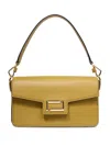 Lancel Medium Angele Flap Shoulder Bag In Yellow