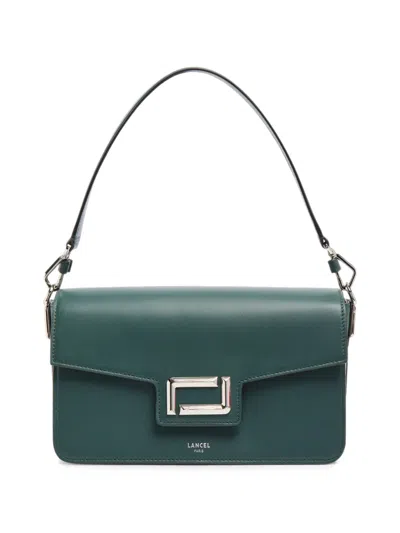 Lancel Medium Angele Leather Shoulder Bag In Blue