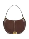 Lancel Medium Celeste De  Buckled Shoulder Bag In Brown