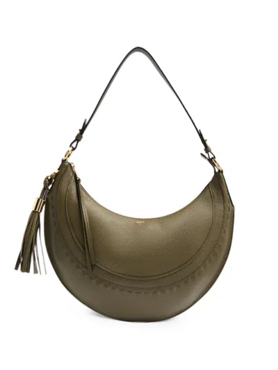 Lancel Medium Hoboheme Tassel Shoulder Bag In Red