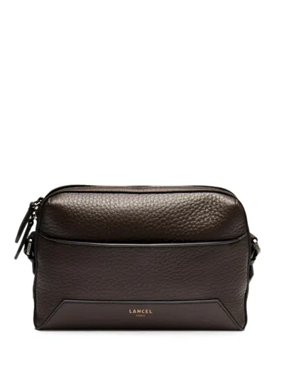 Lancel Medium Milo Grained Leather Camera Bag In Brown