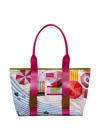 Lancel Medium Mistral Rollable Print Tote Bag In Multi