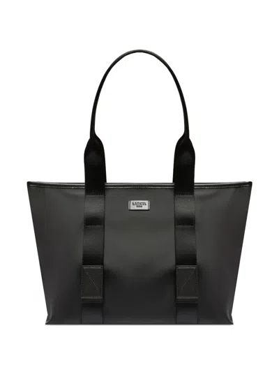 Lancel Medium Mistral Rollable Zip Tote Bag In Black