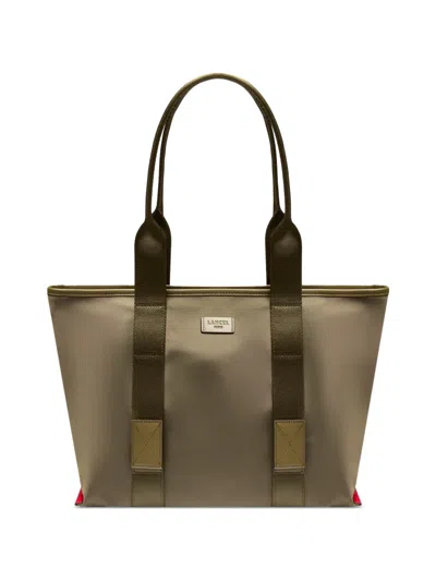 Lancel Medium Mistral Rollable Zip Tote Bag In Green