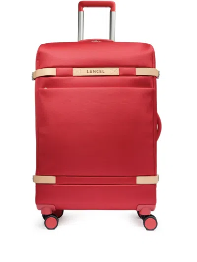 Lancel Medium Neo Partance De  Suitcase In Red