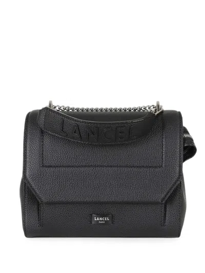 Lancel Medium Ninon Logo-embossed Cross Body Bag In Black