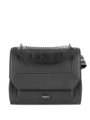 Lancel Ninon Medium Textured Leather Bag In Black