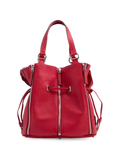 Lancel Medium Premier Flirt Bucket Bag In Red