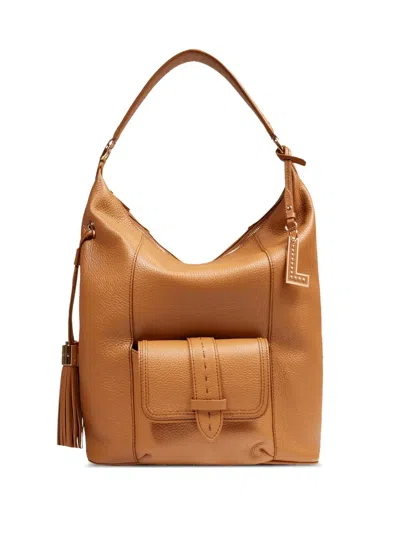 Lancel Medium Premier Flirt Tassel Shoulder Bag In Brown
