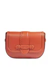 Lancel Medium Sienna Leather Cross-body Bag In Brown