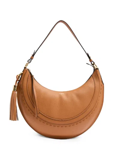 Lancel Medium Tassel-detail Shoulder Bag In Brown
