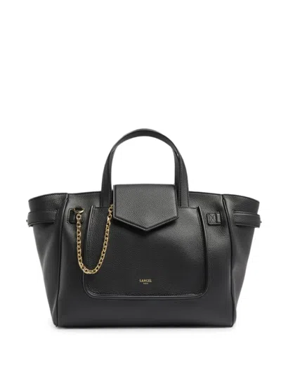 Lancel Medium Thea Grained Leather Tote Bag In Black