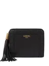 Lancel Medium Zipped Compact Wallet In Black