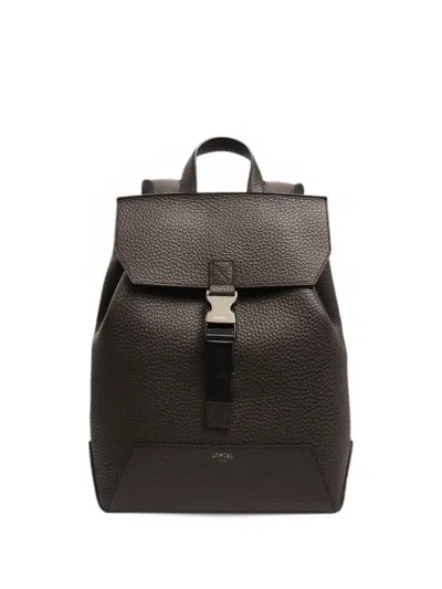 Lancel Milo Grained Bovine Leather Backpack In Brown