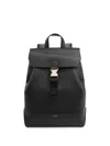 Lancel Milo Grained Leather Backpack In Black