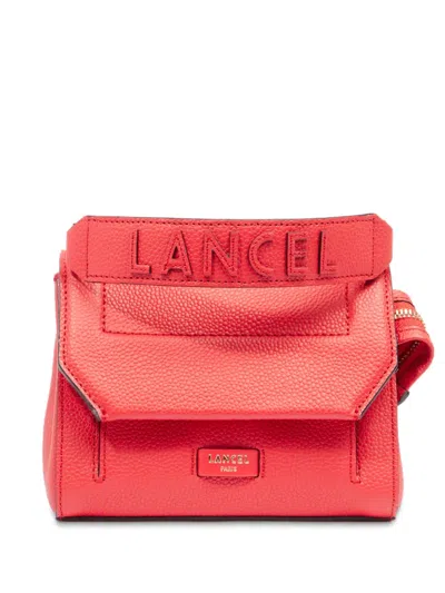 Lancel Mini Leather Cross Bag In Orange
