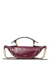 Lancel Mini Origami Zip Quilted-handle Chain Crossbody Bag In Purple