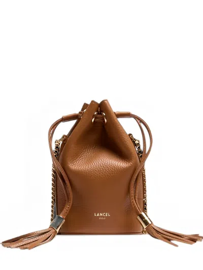 Lancel Mini Premier Flirt Tassel-detail Bucket Bag In Brown