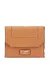 Lancel Minon Flap Compact Wallet In Brown