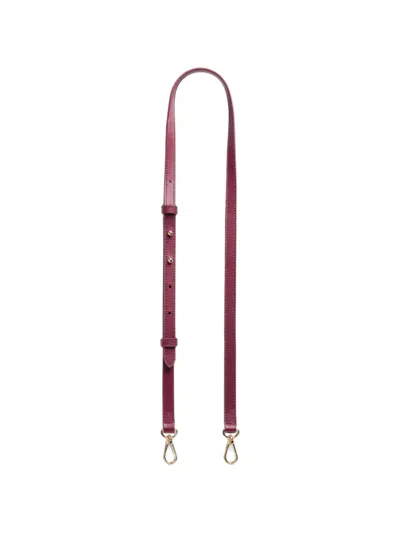 Lancel Mistral Rollable Leather Shoulder Strap In Orange