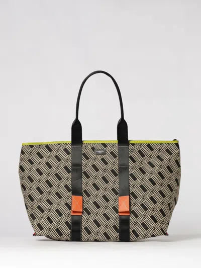 Lancel Mistral Rollable Nylon Bag In Black