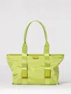 Lancel Mistral Rollable Nylon Bag In Green