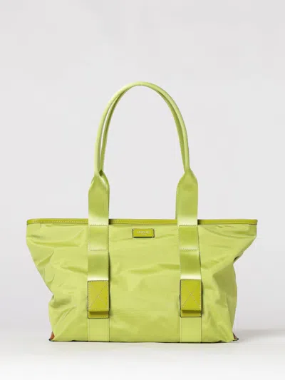 Lancel Mistral Rollable Nylon Bag In Green