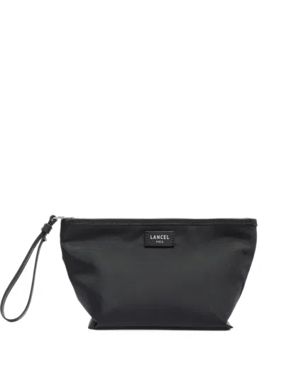 Lancel Mistral Rollable Zip-up Pouch In Orange