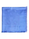 Lancel Monogram-motif Scarf In Blue