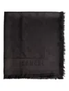 Lancel Monogram-pattern Scarf In Black
