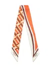 Lancel Monogramme Headband In 橘色