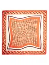 Lancel Monogramme Scarf In 橘色