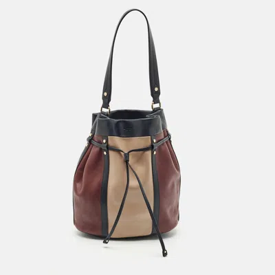 Pre-owned Lancel Multicolor Leather The Bucket Hobo