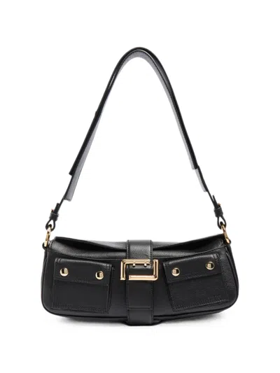 Lancel Multipocket Double-l Shoulder Bag In Black