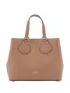 Lancel Neo Izy De  Leather Tote Bag In Brown