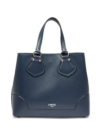 Lancel Neo Izy Leather Tote Bag In Blue
