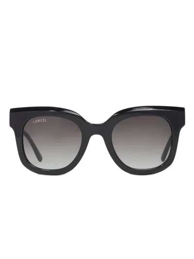 Lancel Ninon Butterfly-frame Sunglasses In Black